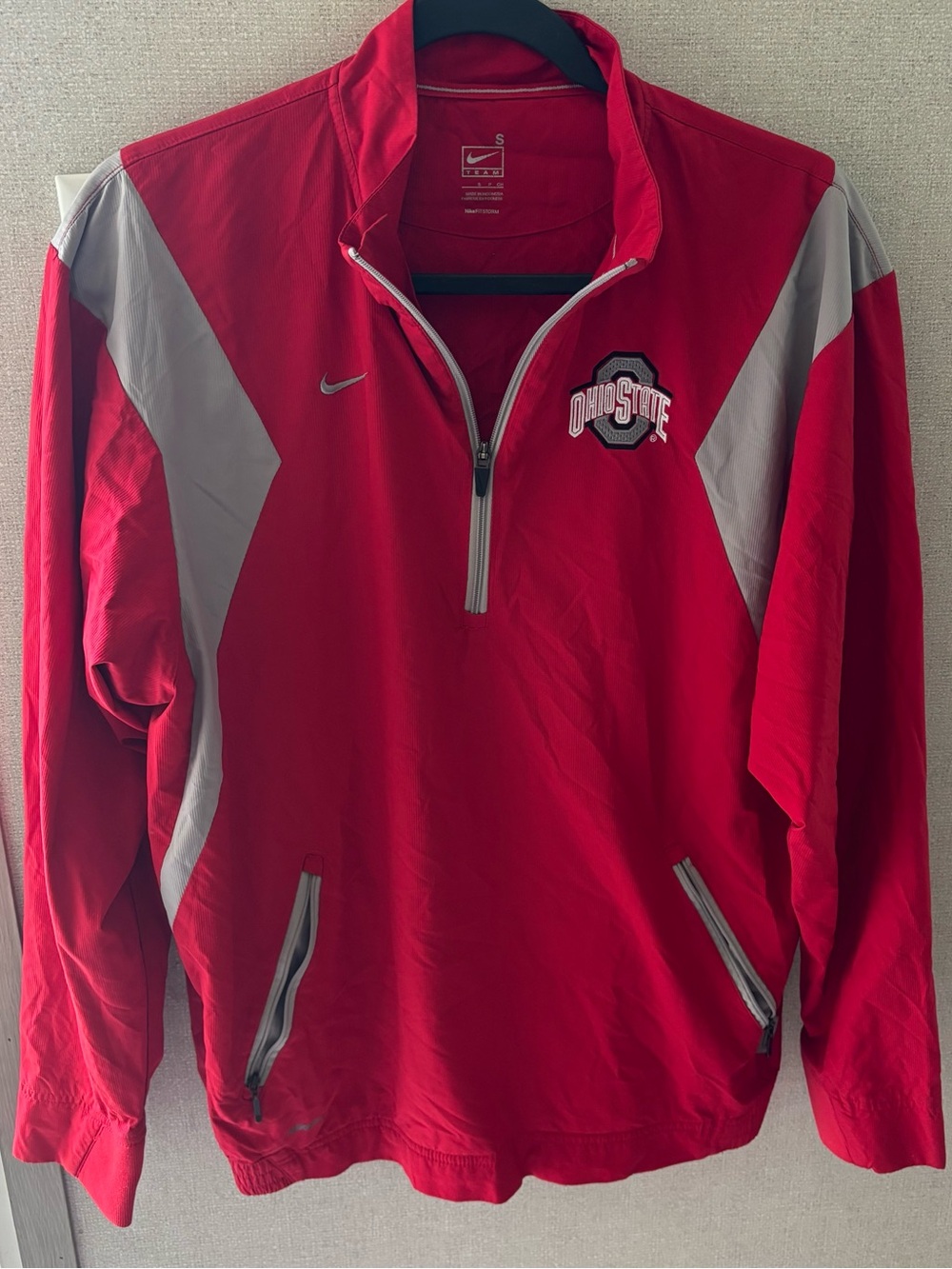 Nike Ohio State Red Windbreaker Pullover